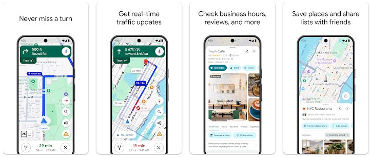 Application mobile Google Maps